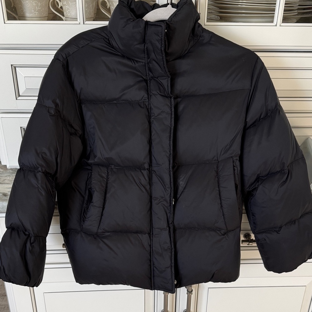 Zara Black Puffer Jacket-Girls